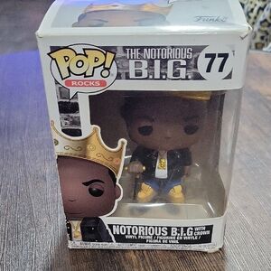Funko Pop Rocks Notorious B.I.G. with Gold Crown